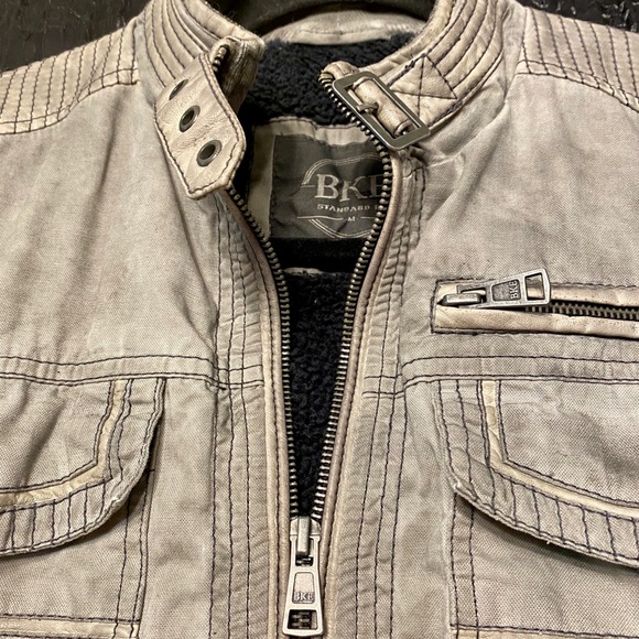 ✨FINAL PRICE🤑: Buckle Outerwear Embroidered Washed Jacket - Picture 7 of 16